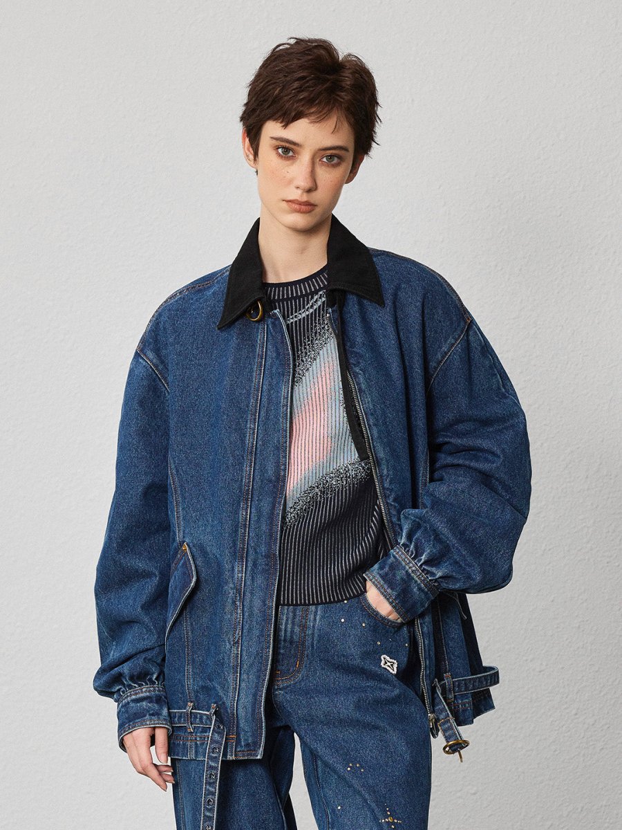 vintage denim jacket - SHICCACHE