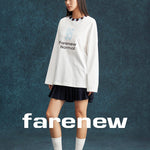 Vintage Lettered Collar Long Sleeve Tee - SHICCACHE