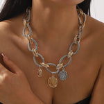 Vintage Roman Coin Pendant Necklace - SHICCACHE