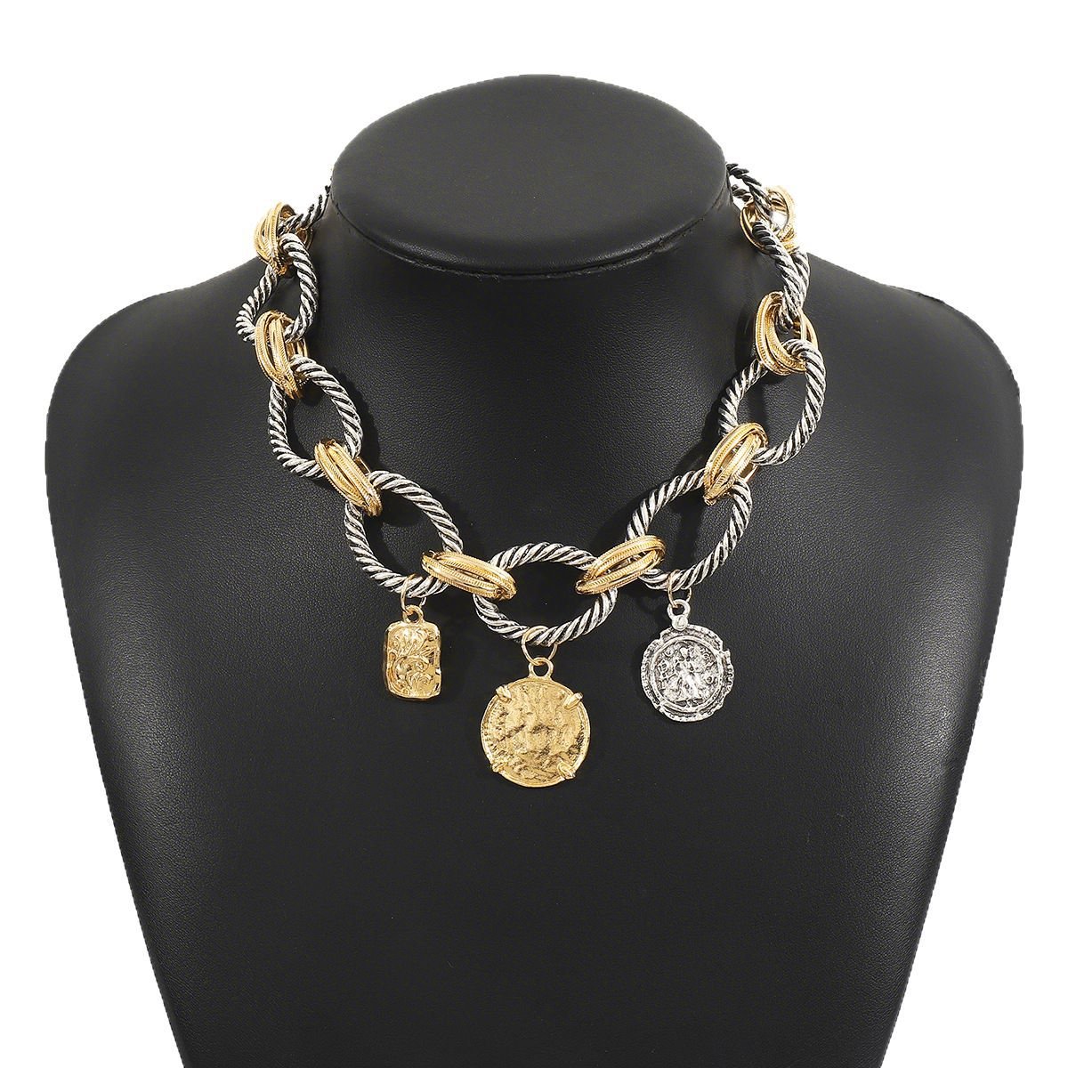 Vintage Roman Coin Pendant Necklace - SHICCACHE