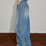 Wide - Leg Panel Denim Jeans - SHICCACHE