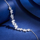 Zircon Leaf Cluster Bracelet - SHICCACHE