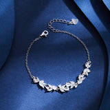 Zircon Leaf Cluster Bracelet - SHICCACHE