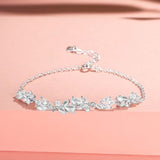 Zircon Leaf Cluster Bracelet - SHICCACHE
