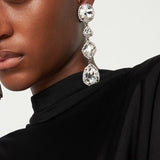 Zircon Waterfall Glam Drop Earrings - SHICCACHE