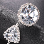 Zircon Waterfall Glam Drop Earrings - SHICCACHE