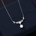 Zirconia Blossom Necklace - SHICCACHE