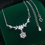 Zirconia Blossom Necklace - SHICCACHE